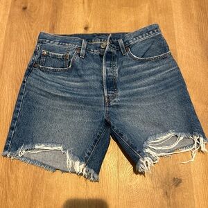 Denim Distressed Women Shorts